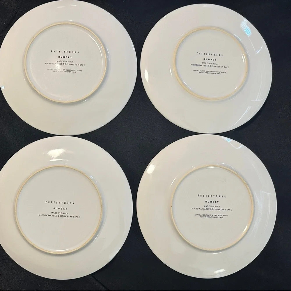 4‎ POTTERY BARN BUBBLY Cocktail/Salad/Dessert 8